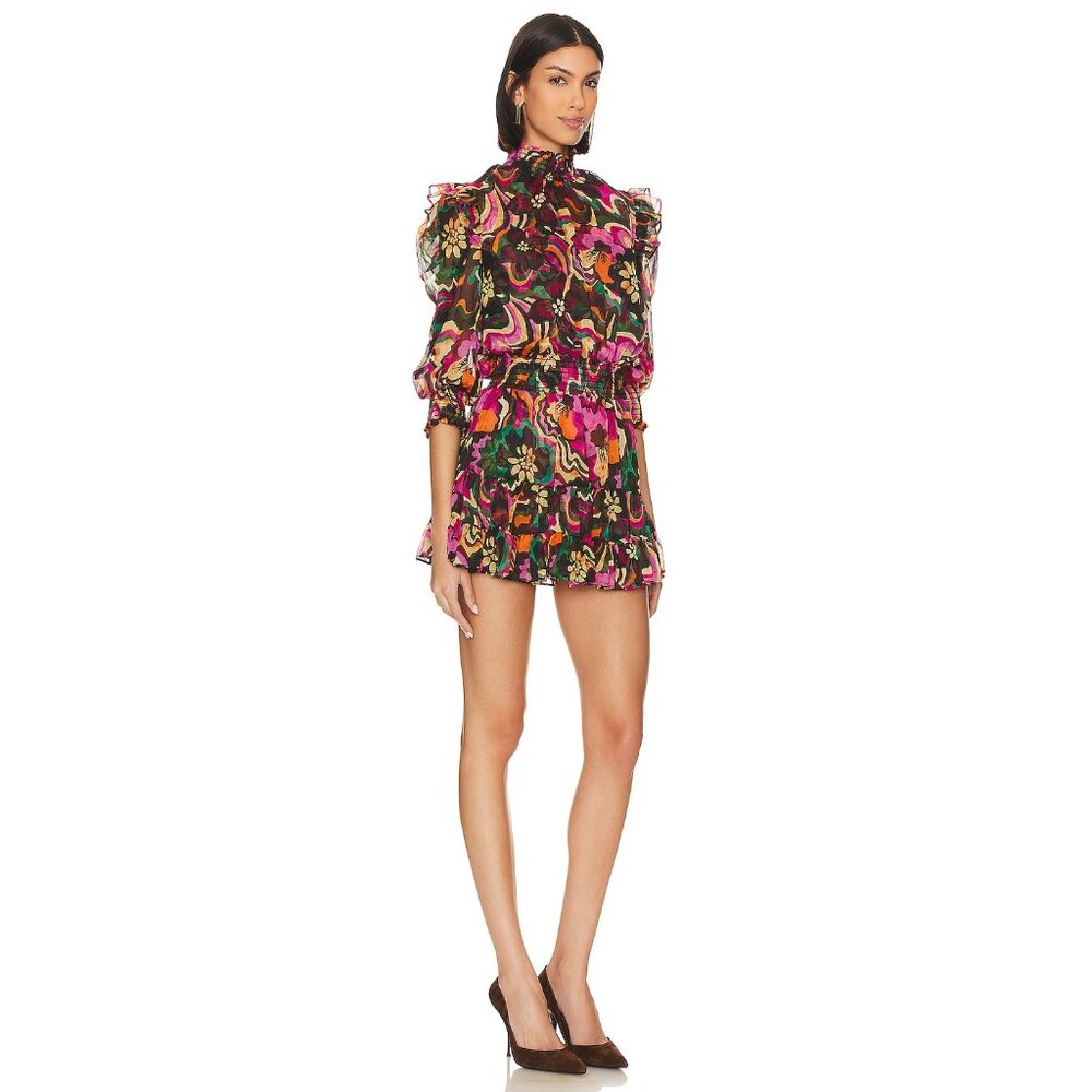 MISA Los Angeles Revolve flora groove Gianna dress - Picture 4 of 9